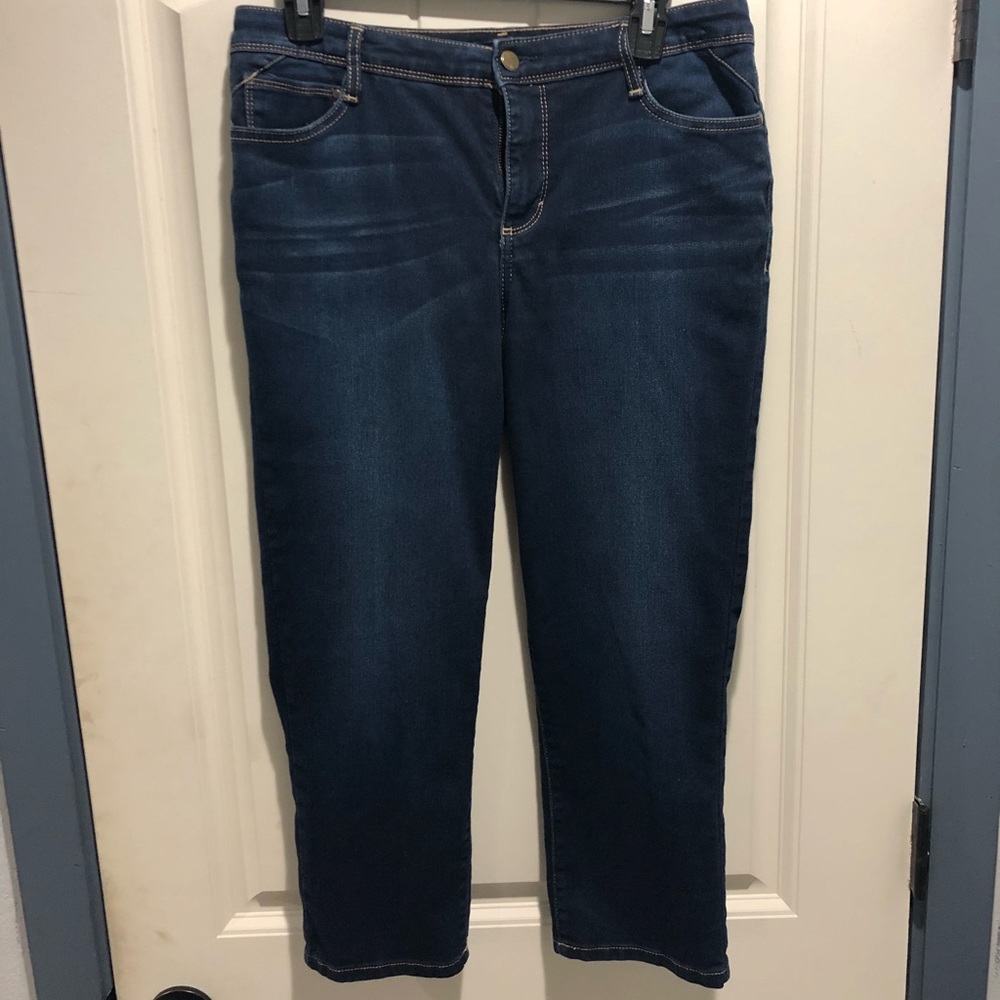 Sz 8 Stretch Denim Capri/Crop Pants